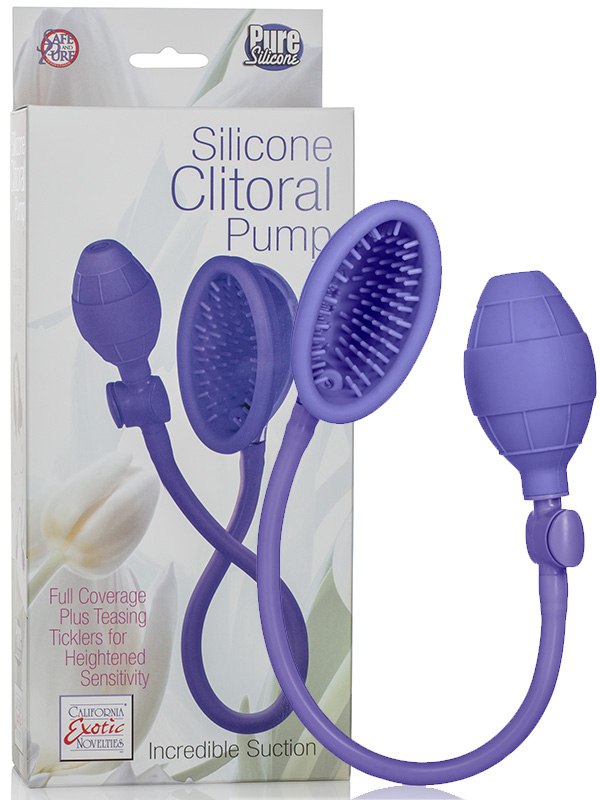 Помпа Silicone Clitoral Pump из силикона – фиолетовая