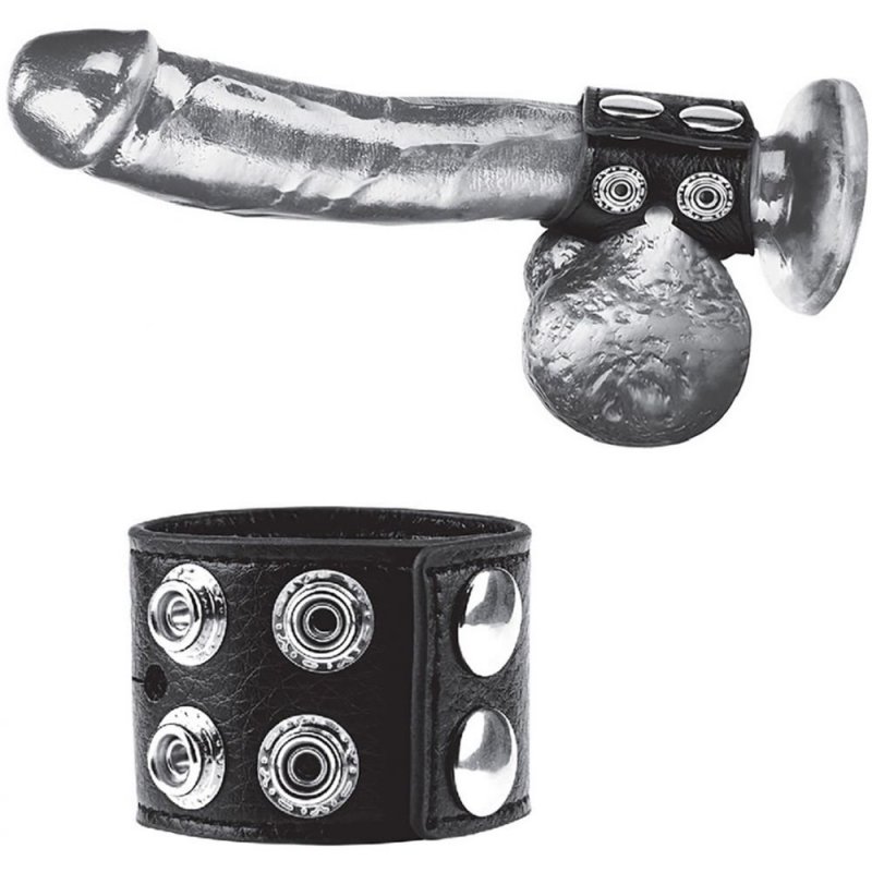        Blueline 1.5 Cock Ring With Ball Strap  
