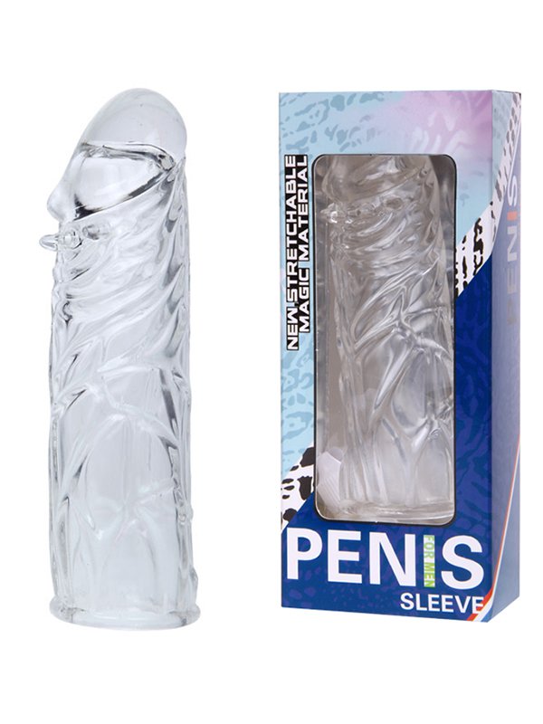 Насадка-фаллос с шипами Penis Sleeve – прозрачный