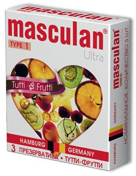 Ƹ  Masculan Ultra Tutti-Frutti    - 3 .
