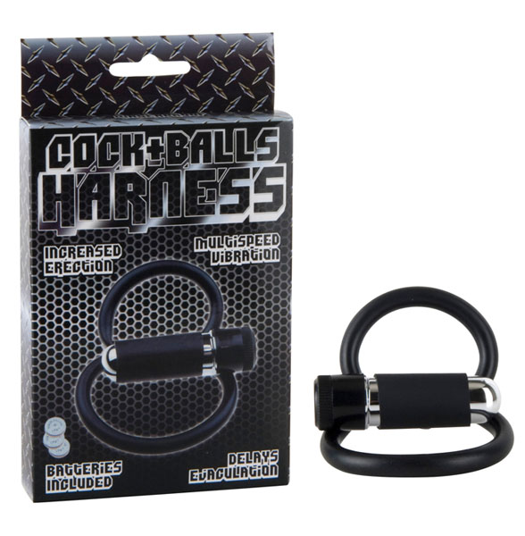     COCK+BALLS HARNESS W. MULTISPEED BULLET