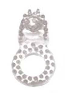 Прозрачное эрекционное кольцо со стимулятором клитора