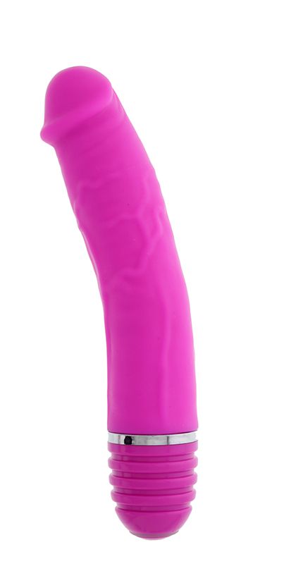  - PURRFECT SILICONE VIBRATOR 6INCH PINK - 15 .