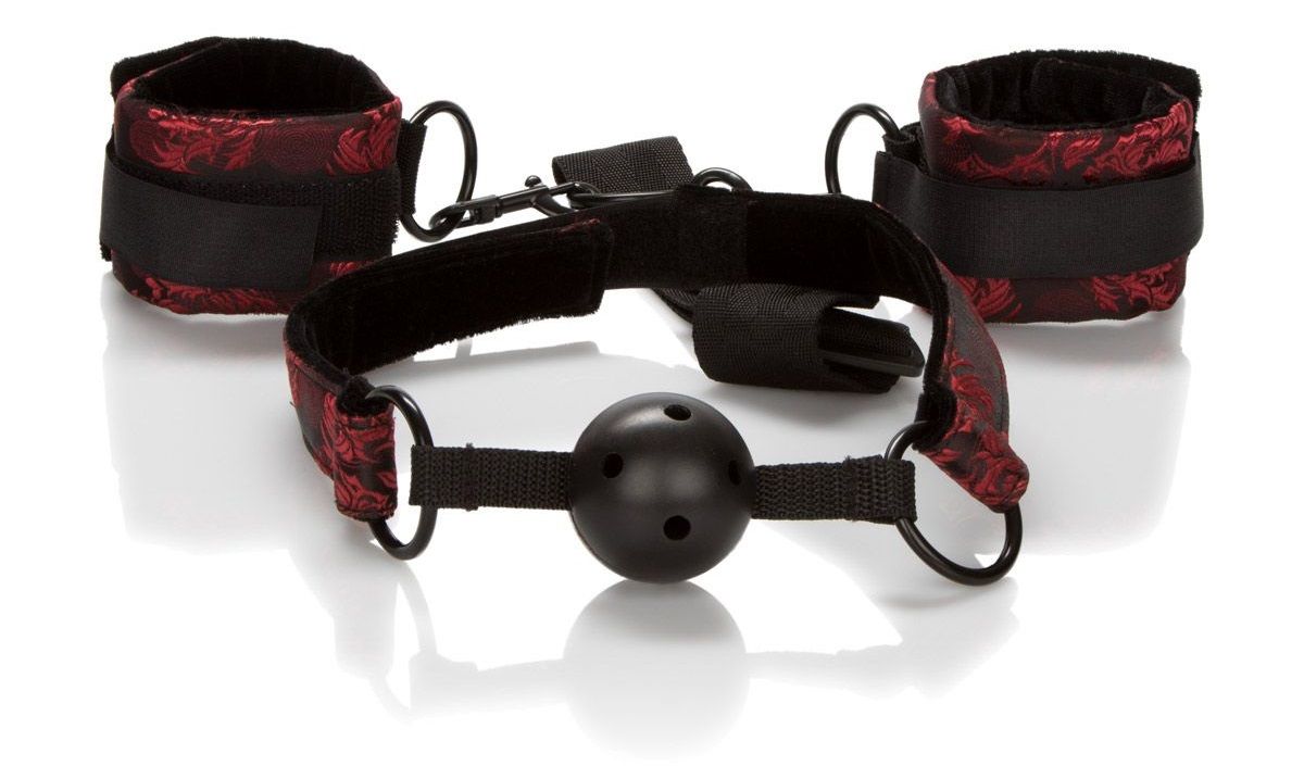    Breathable Ball Gag With Cuffs