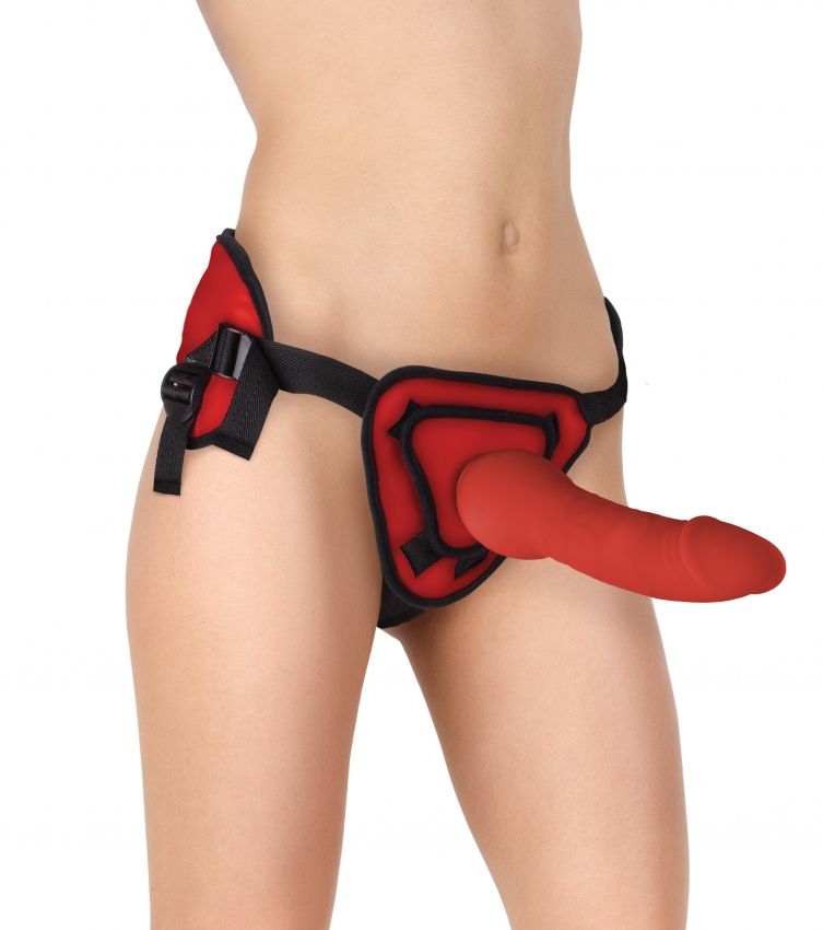   Deluxe Silicone Strap On 10 Inch - 25,5 .