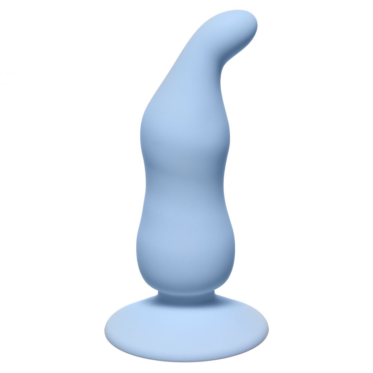    Waved Anal Plug Blue - 11 .