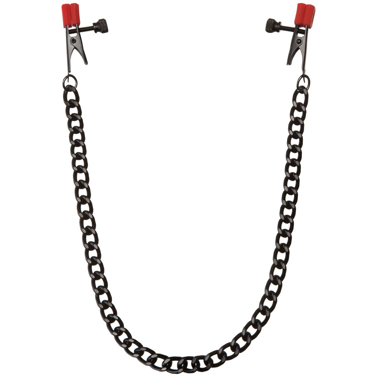    Kink Nipple Clips with Heavy Chain and Silicone Tips