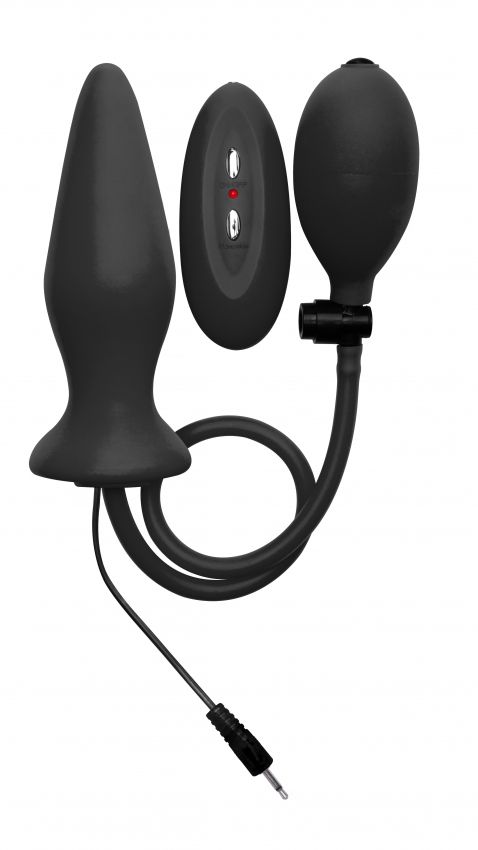 ׸        Inflatable Vibrating Silicone Plug - 12,2 .