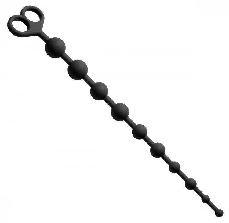   Captivate Me 10 Bead Silicone Anal Beads - 34 .