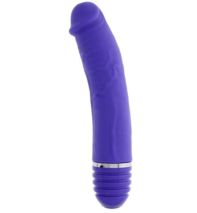  - PURRFECT SILICONE VIBRATOR 6INCH PURPLE