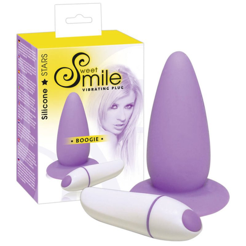 Анальная вибровтулка Smile Boogie - фиолетовый