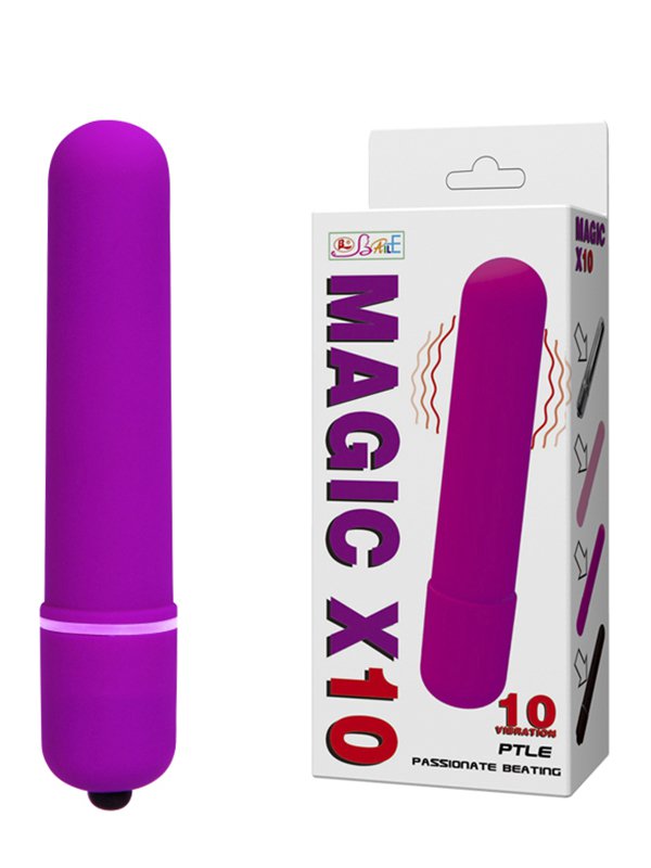Водонепроницаемый вибромассажер-пуля Magic X10 – фиолетовый