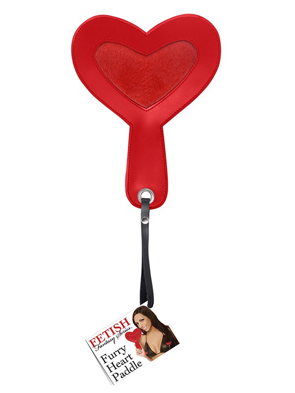 Шлепалка в форме сердца Furry Heart Paddle