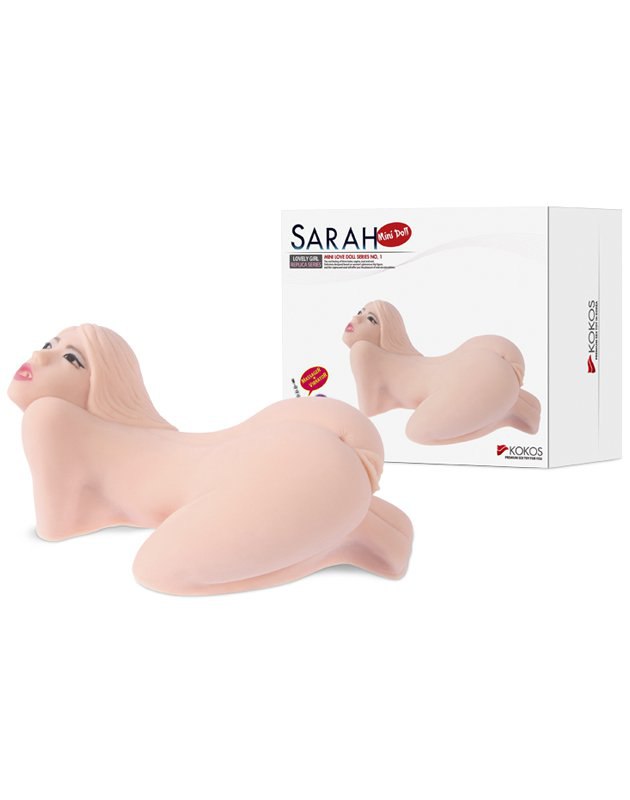 Мастурбатор мини кукла Sarah ротик, вагина и анус с вибрацией – телесный