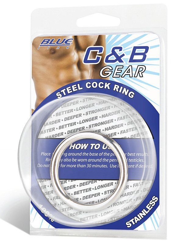 Стальное эрекционное кольцо Steel Cock Ring 1,5” – серебристый