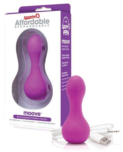 Мини вибратор Screaming O Affordable Rechargeable Moove – фиолетовый