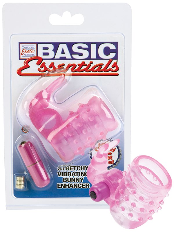   Basic Essential Stretchy Vibrating Bunny Enhancer  