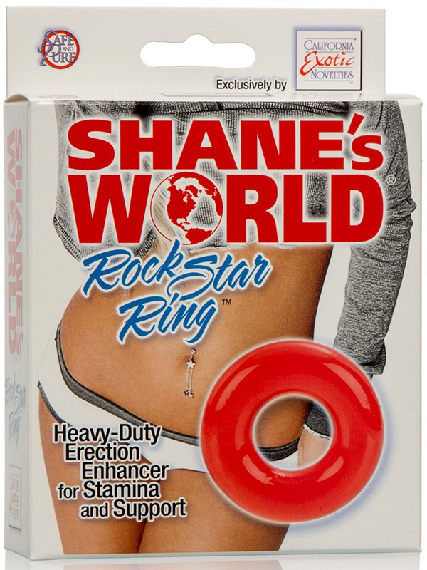 Эрекционное кольцо Shane’s World Rock Star Ring – красный