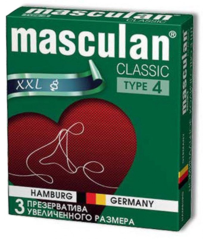 Презервативы увеличенного размера Masculan Classic 4 - 3 шт.