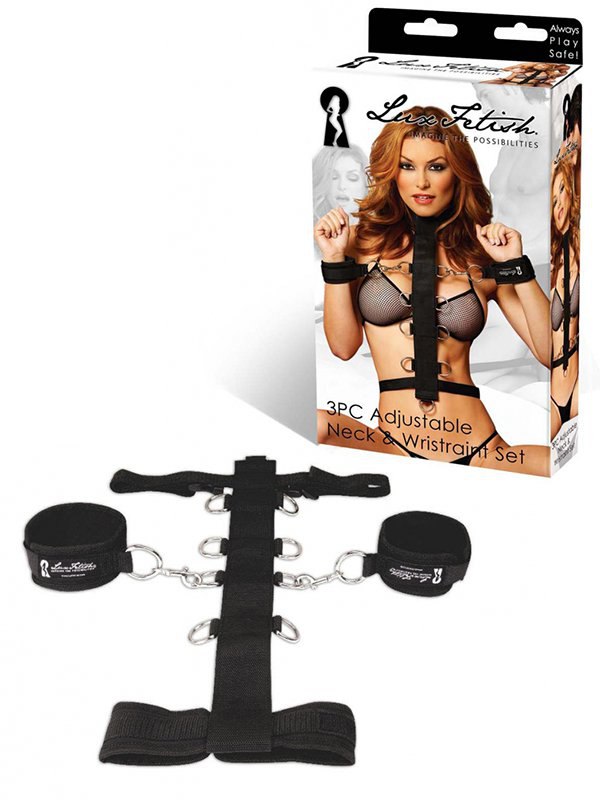    3PC Adjustable Neck & Wristraint Set  