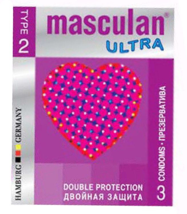 Презервативы с двойной защитой Masculan Ultra 2 - 3 шт.