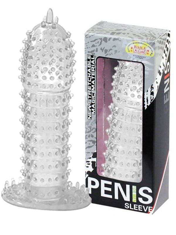 Стимулирующая насадка на пенис Penis Sleeve с закрытой головкой – прозрачный