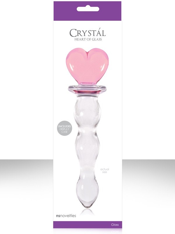     Crystal Heart of Glass - Pink