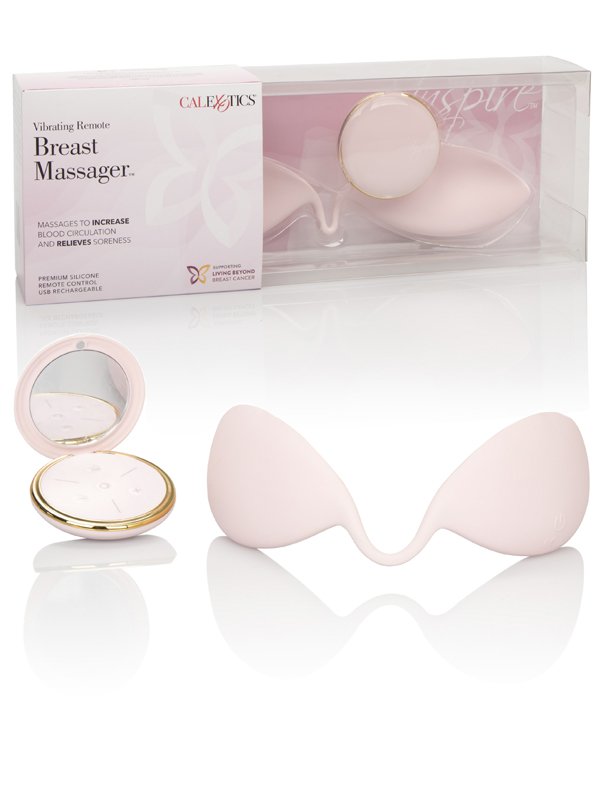 Массажер для груди Inspire Breast Massager с вибрацией – розовый