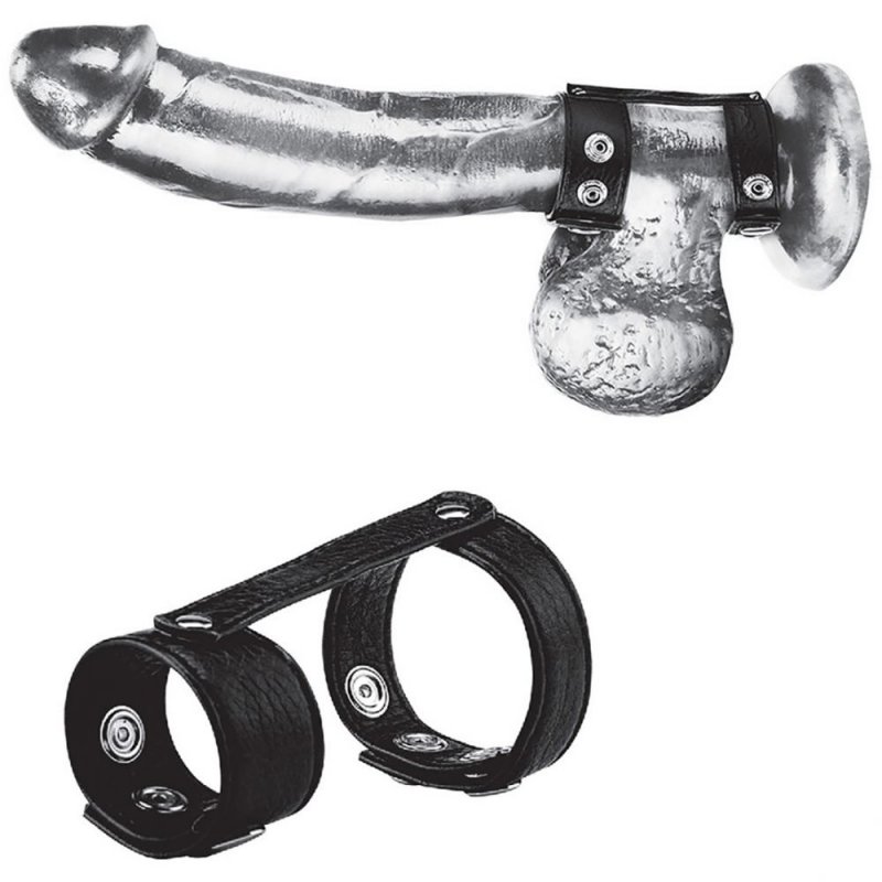        Blueline Duo Snap Cock And Ball Ring  