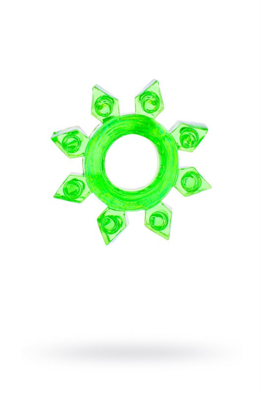 Эрекционное кольцо TOYFA в форме снежинки - зеленый