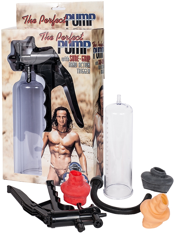 Вакуумная помпа мужская Plastic Pump с тремя уплотнителями – прозрачная