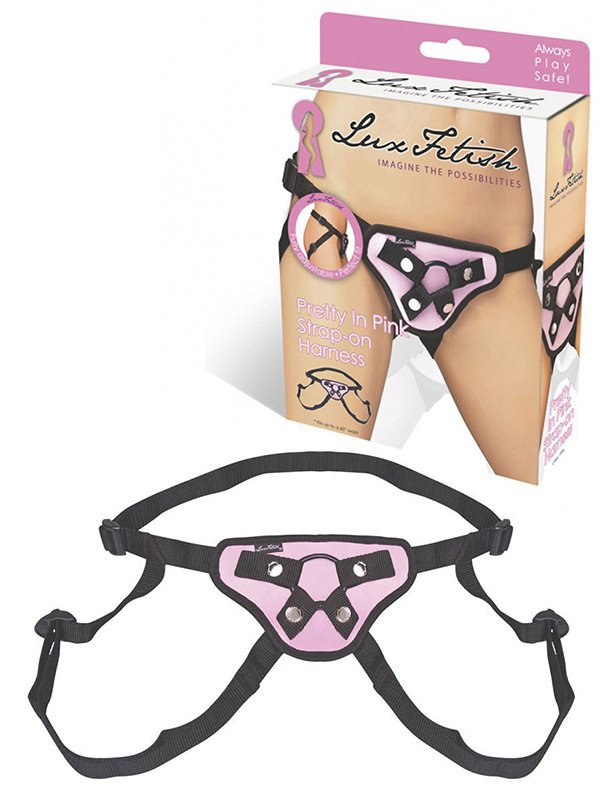 -   Pretty In Pink Strap-On Harness  