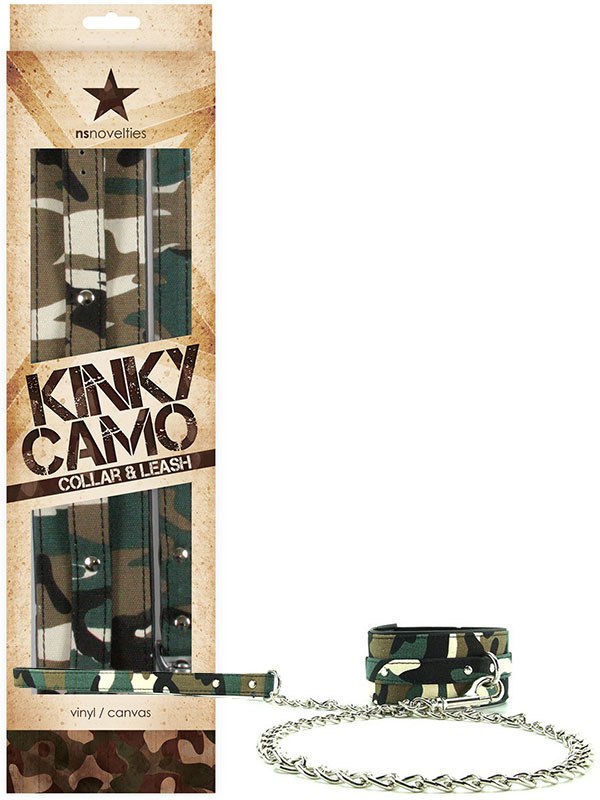  Kinky Camo Collar & Leash   