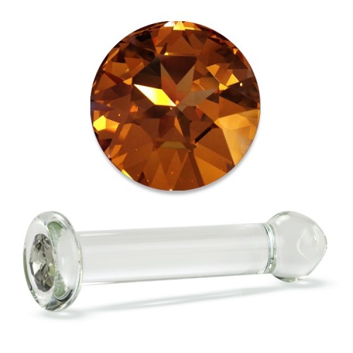    Crystal Delight Dildo   Swarovski - Gold Crystal