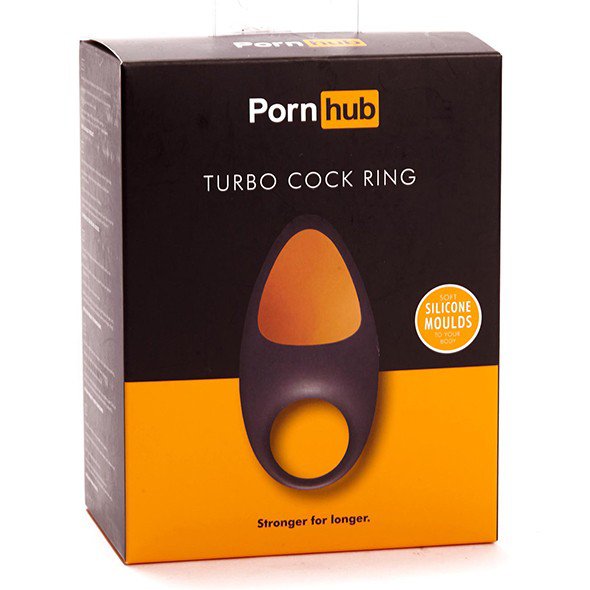 Виброкольцо Pornhub Turbo Cock Ring - черный