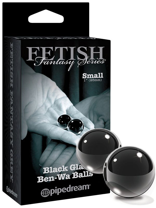   Small Black Glass Ben-Wa Balls