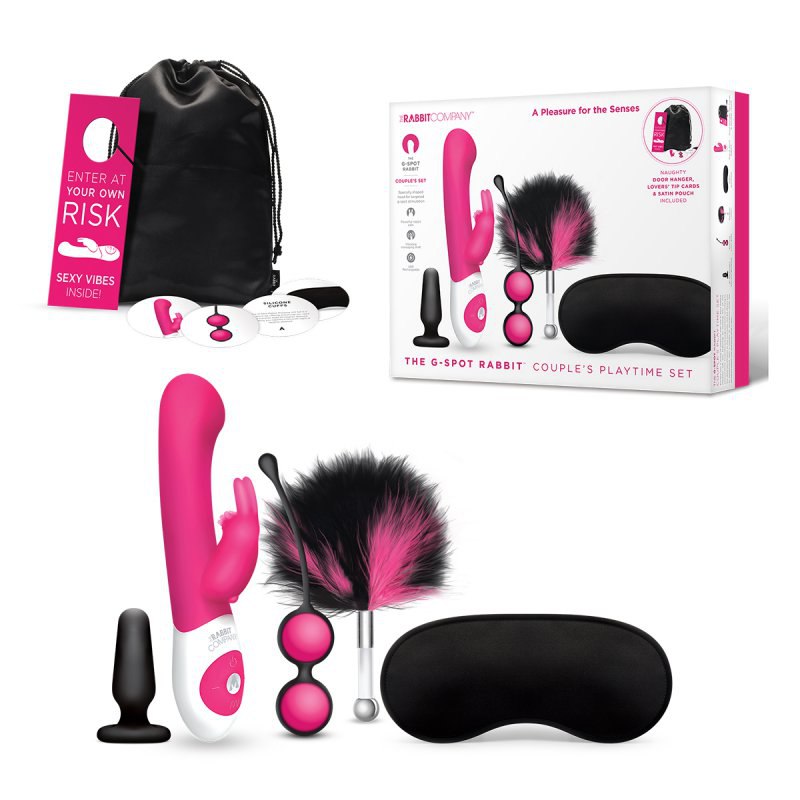      8  The G-Spot Rabbit Couples Play Time Set - , 