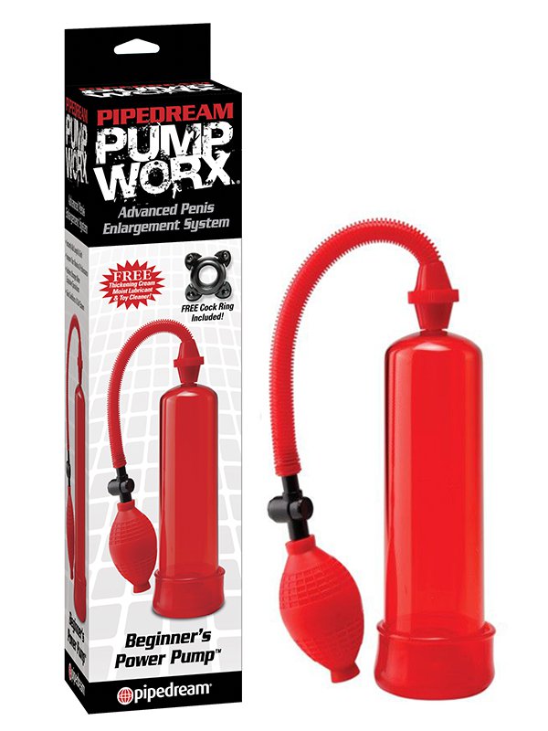 Помпа для мужчин Pump Worx Beginner’s Power Pump – красный