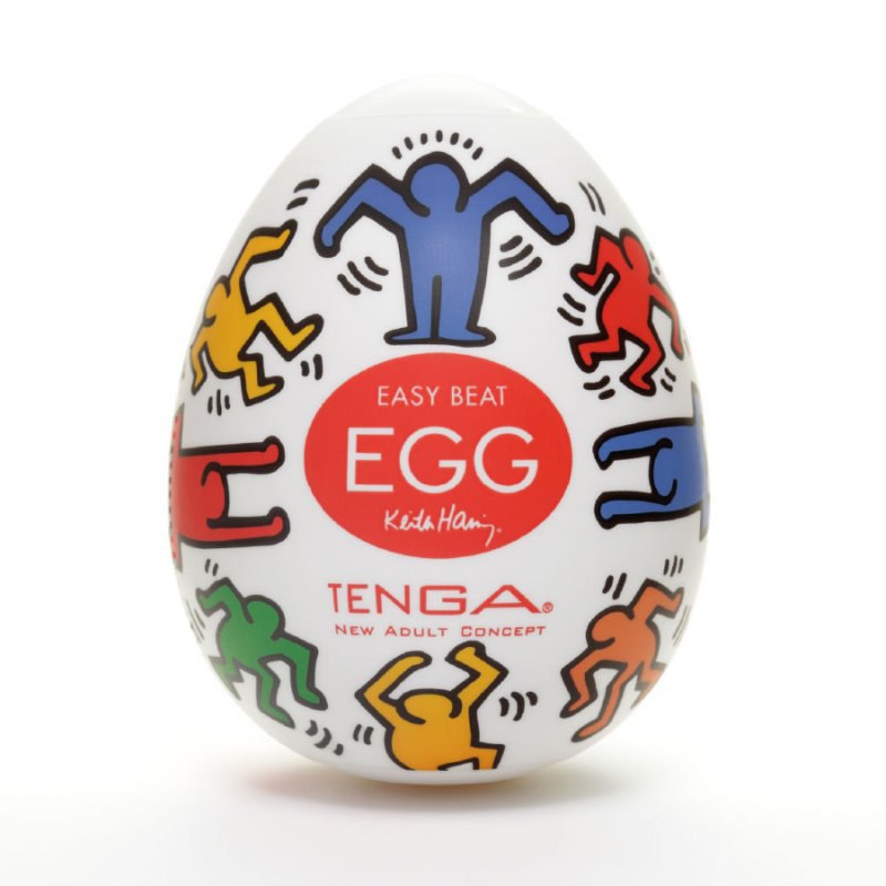 Мастурбатор яйцо Tenga&Keith Haring Egg Dance - прозрачный
