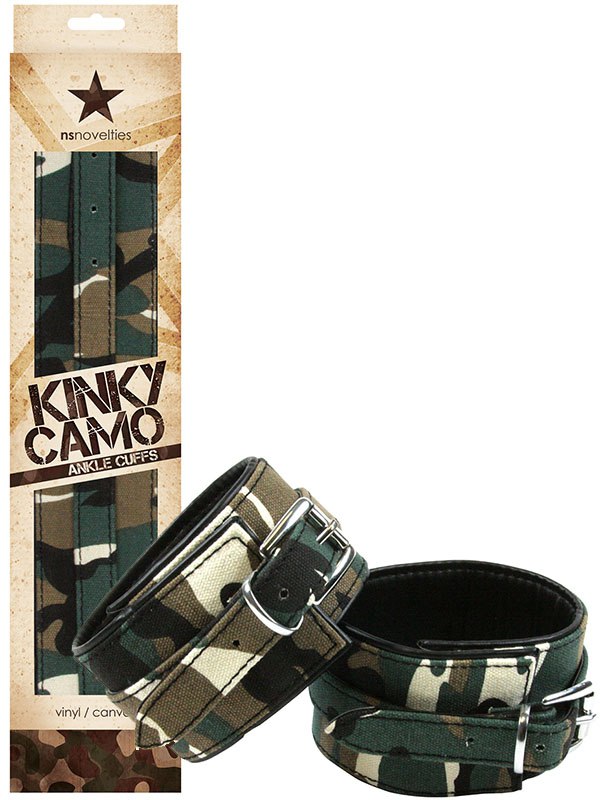  Kinky Camo Ankle Cuffs