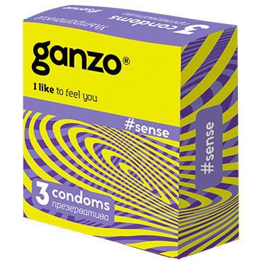Презервативы Ganzo Sense №3 ультратонкие